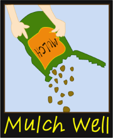 Mulch helps to keep the soil moist in summer